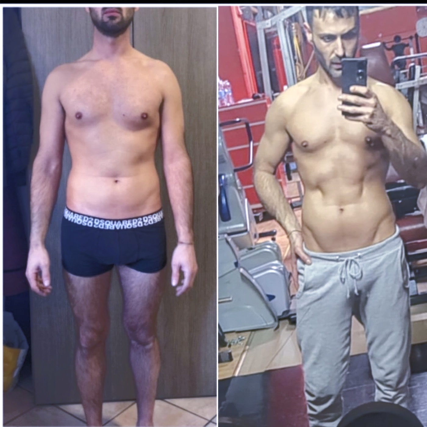 Confronto prima e dopo di un allievo